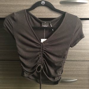 Out from under ruched crop top